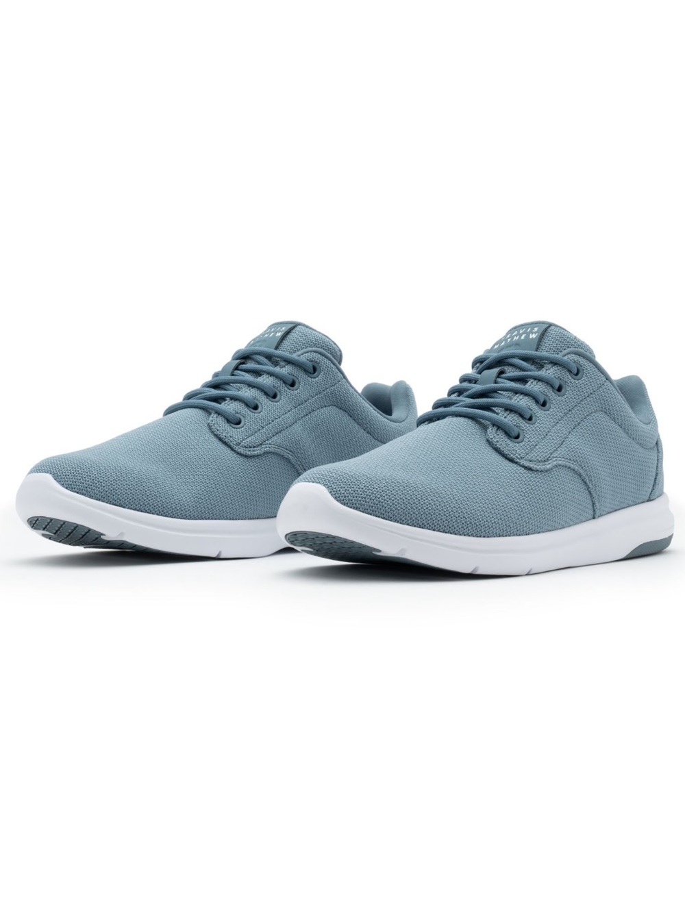 Travis Mathew Men's Athletic Sneakers in Dusty Blue and White